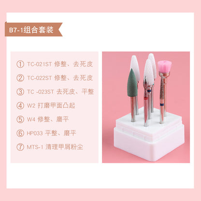 Cross-border Methyl Tungsten steel alloy ceramic grinding head set custom grinding machine special grinding head brush polishing tool alfamoba