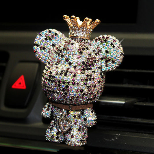 Creative new car outlets perfume clip inlay violent bear fragrance cute ornament alfamoba