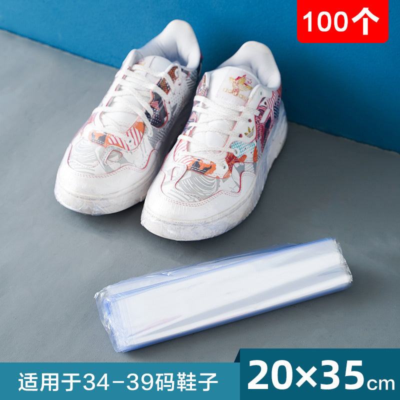 Heat-shrinkable film heat-shrinkable bag bag shoe shoe film protection bag sealing shoe film shrink film bag sneaker storage plastic sealing film alfamoba