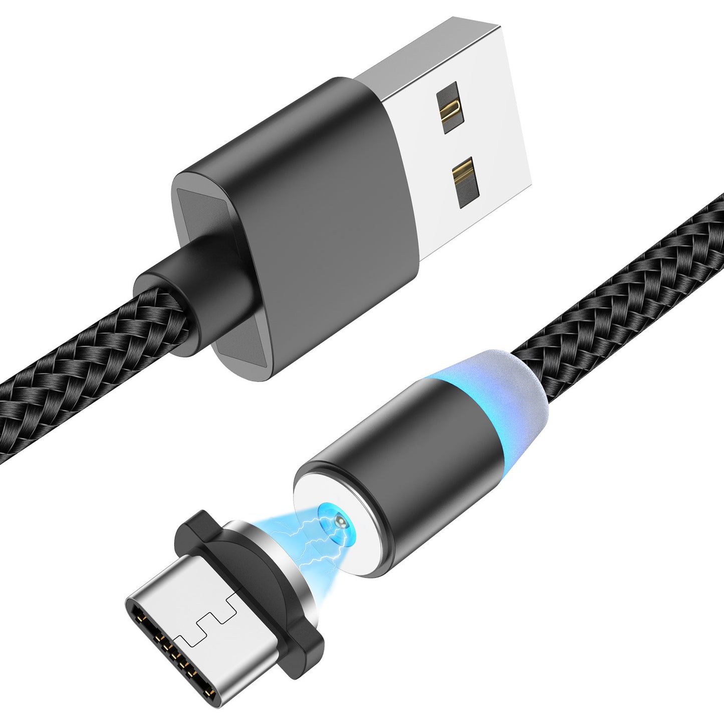 USLION magnetic suction data cable neutral custom data cable three-in-one blind suction charging cable suitable for Apple Type-C alfamoba