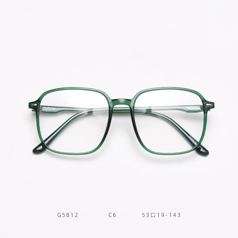 G5812 Korean version of the retro glasses box female Liu Ding students literary myopia blue glasses frame men's net red flat glossy alfamoba