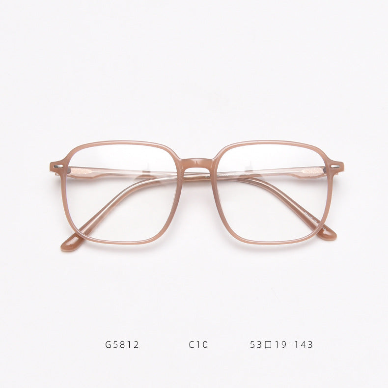 G5812 Korean version of the retro glasses box female Liu Ding students literary myopia blue glasses frame men's net red flat glossy alfamoba