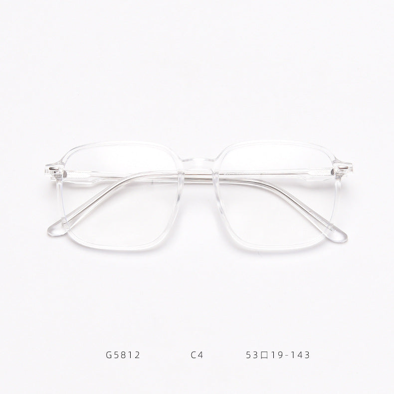 G5812 Korean version of the retro glasses box female Liu Ding students literary myopia blue glasses frame men's net red flat glossy alfamoba