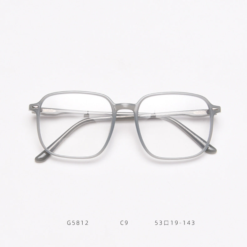 G5812 Korean version of the retro glasses box female Liu Ding students literary myopia blue glasses frame men's net red flat glossy alfamoba