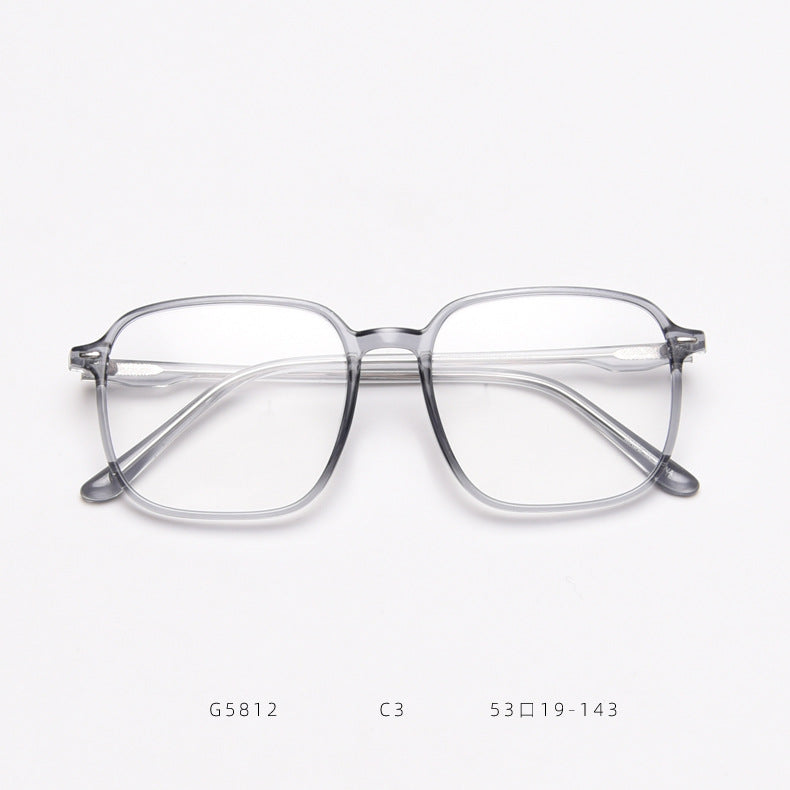 G5812 Korean version of the retro glasses box female Liu Ding students literary myopia blue glasses frame men's net red flat glossy alfamoba