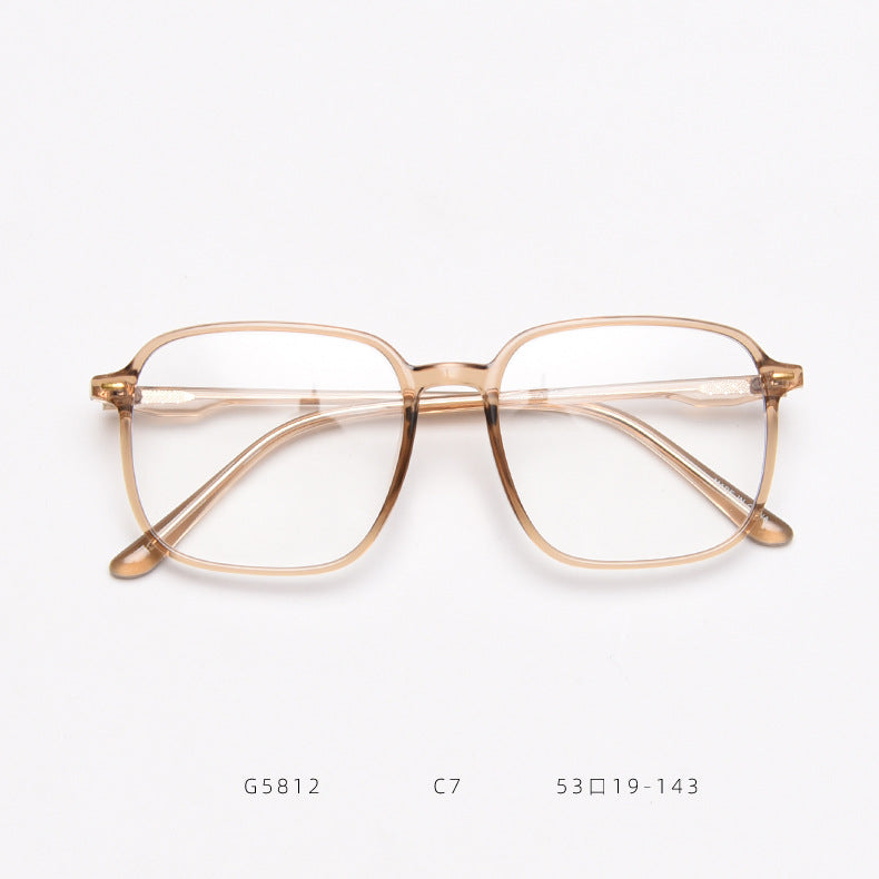 G5812 Korean version of the retro glasses box female Liu Ding students literary myopia blue glasses frame men's net red flat glossy alfamoba