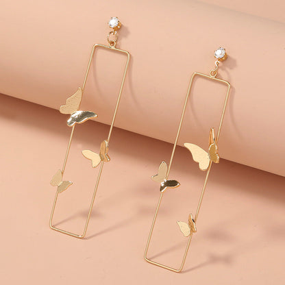 Geometric Butterfly Family Earrings alfamoba