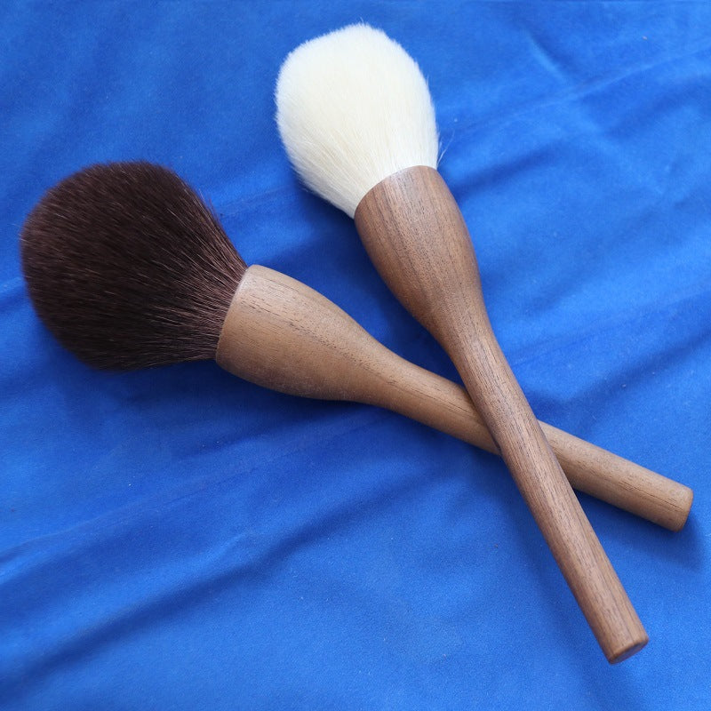 Blackhu Taumu, light peak wool large powder brush honey powder brush animal real hair makeup brush long rod professional brush alfamoba