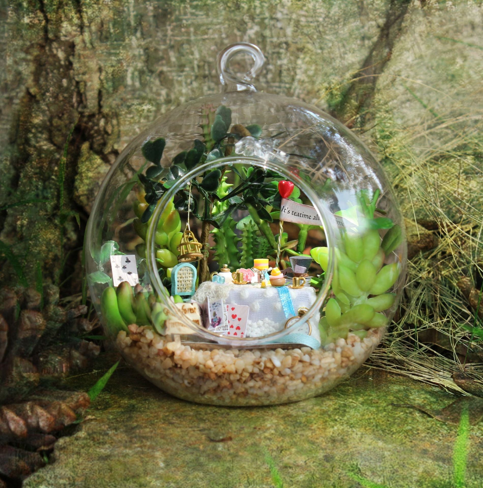 Wisdom House DIY Cabin Glass Ball Series Micro Contraction World Handmade Gifts alfamoba