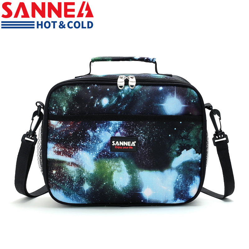 Sanne insulation bag children's lunch bag hand cards for lunch box preservation, cold ice bag thick meal bag alfamoba