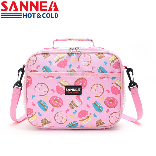 Sanne insulation bag children's lunch bag hand cards for lunch box preservation, cold ice bag thick meal bag alfamoba