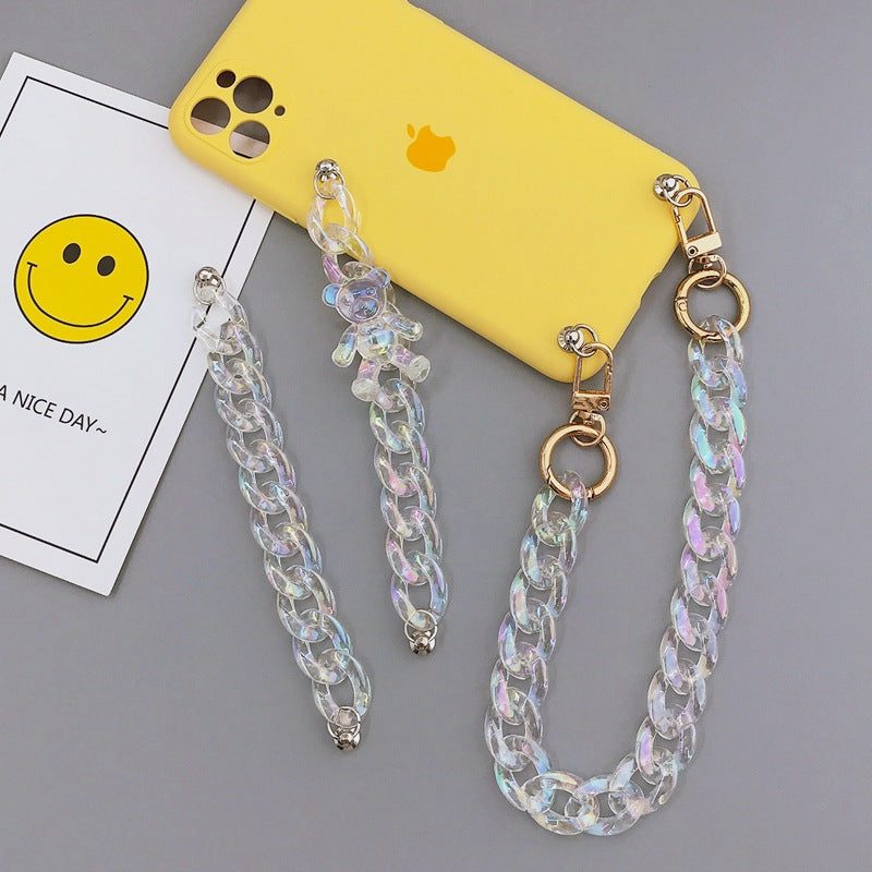 d Shell Jewelry Acrylic Fantasy AB Color Wear Bear Bracelet Mobile Sliding Chain Brand alfamoba