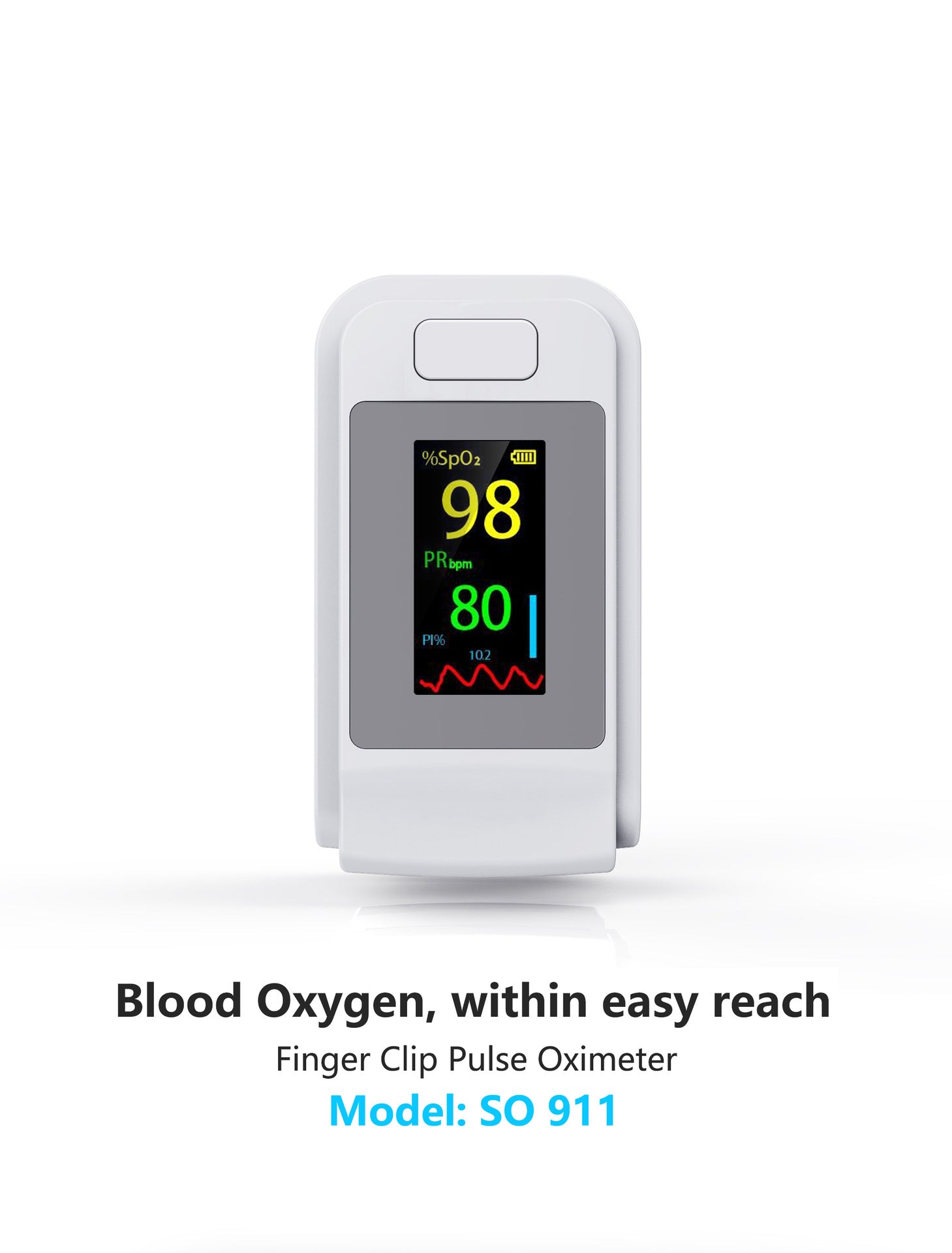 Pingering TFT Oxygen Blood Oxygen Monitor Refinition Oxygen Heart Rate Instrument Foreign Trade alfamoba