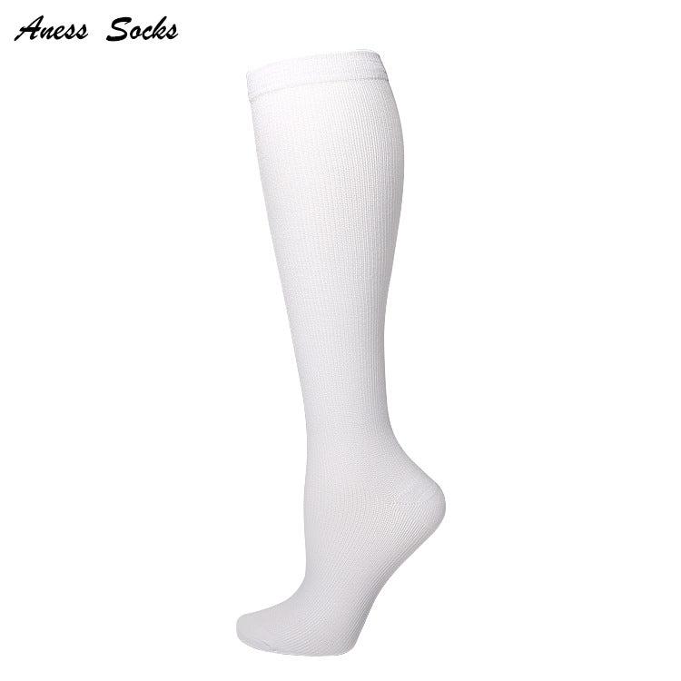 Compressed hose polyester flat press socks outdoor riding running breathable adult sports socks spot alfamoba