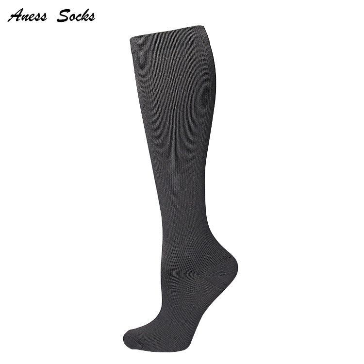 Compressed hose polyester flat press socks outdoor riding running breathable adult sports socks spot alfamoba