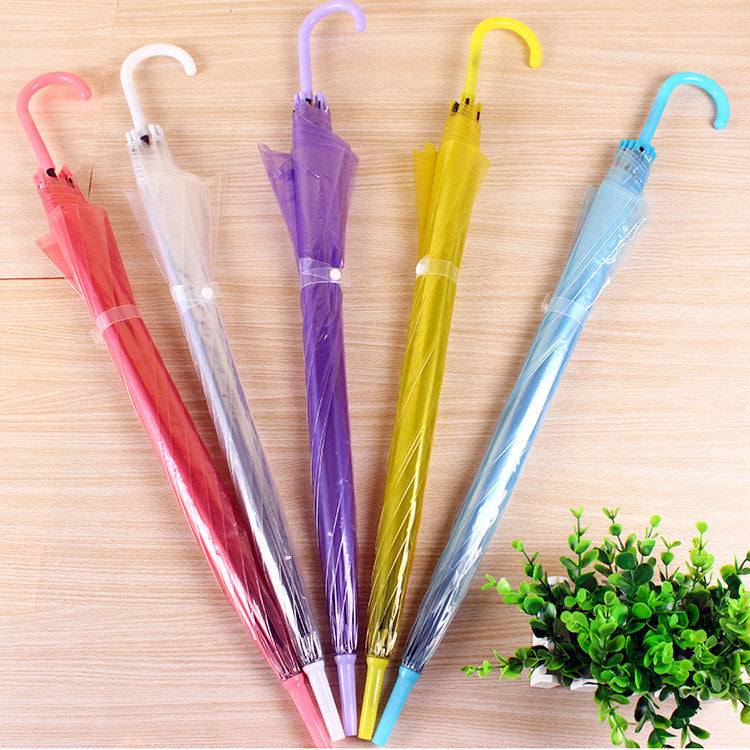 Korea transparent umbrella dance performance long handle umbrella fashion creative advertising umbrella spot supply alfredo.barrella7