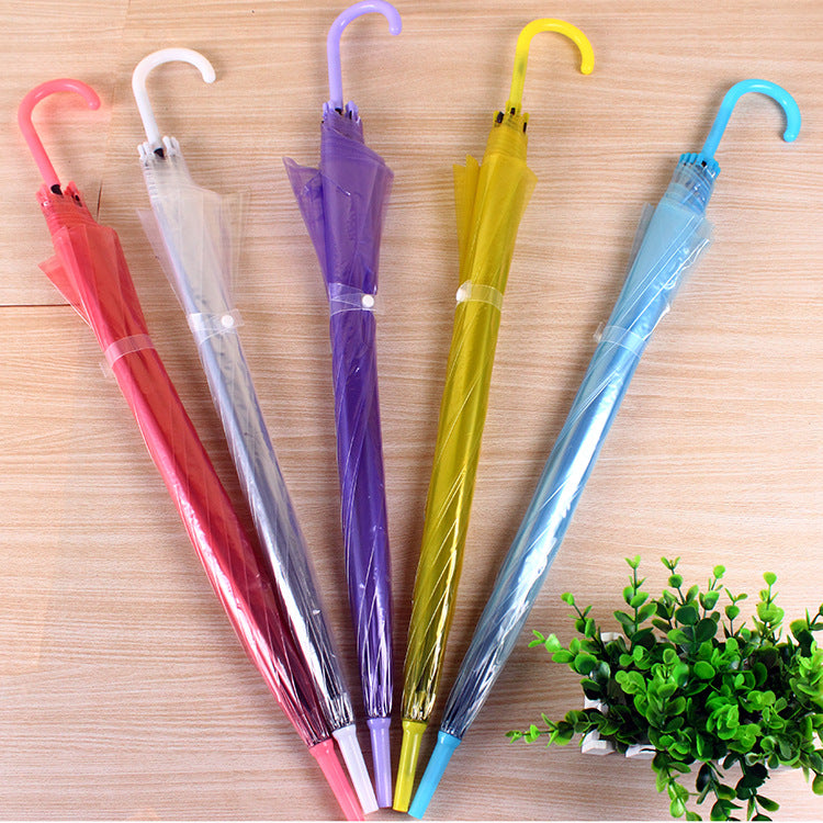 Korea transparent umbrella dance performance long handle umbrella fashion creative advertising umbrella spot supply alfredo.barrella7