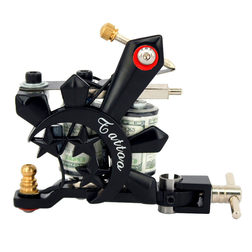 Coil tattoo machine set full set tattoo equipment cut line fog double machine tattoo set alfamoba