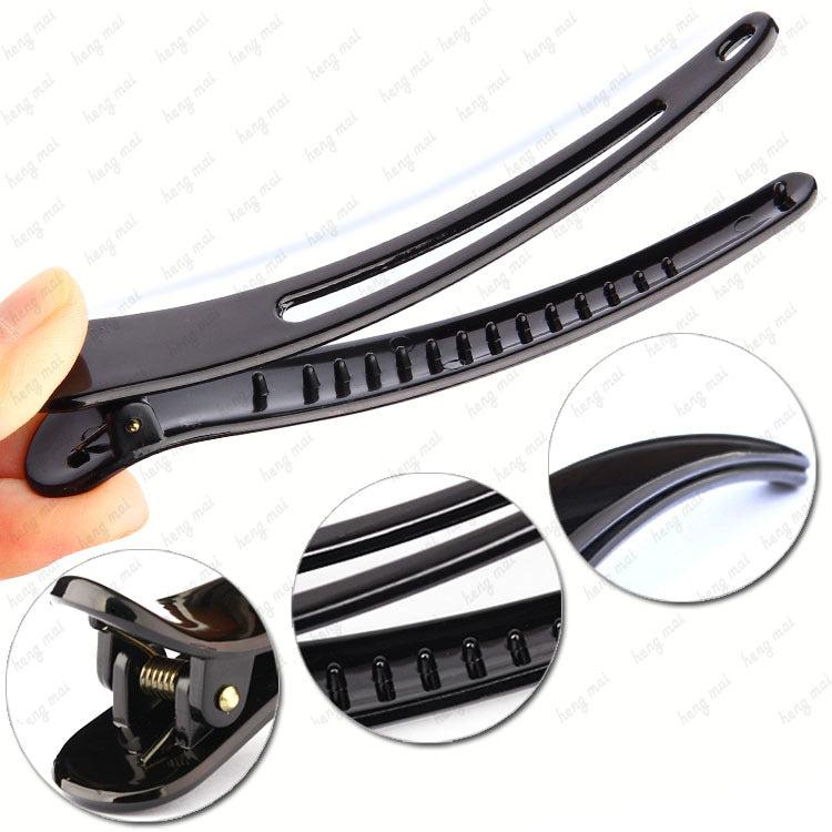 Beautiful black duck mouth clip crocodile clip paint hair clip sea clip ladies Yiwu boutique supply 497-FJ alfamoba