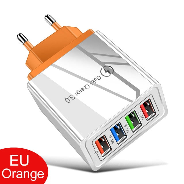 EU/US Plug USB Charger Quick Charge alfamoba