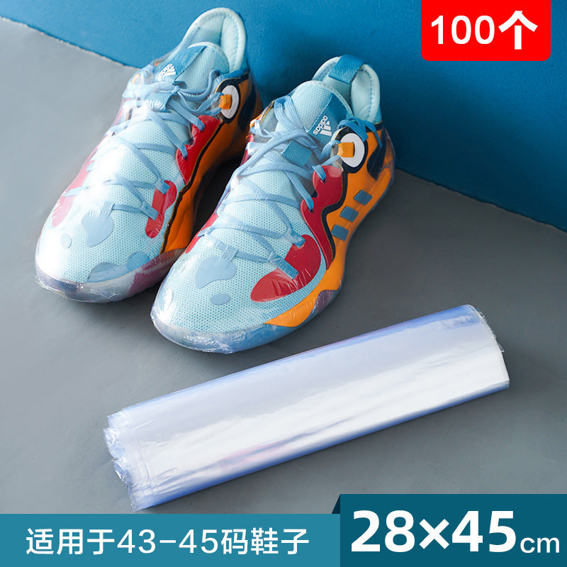 Heat-shrinkable film heat-shrinkable bag bag shoe shoe film protection bag sealing shoe film shrink film bag sneaker storage plastic sealing film alfamoba