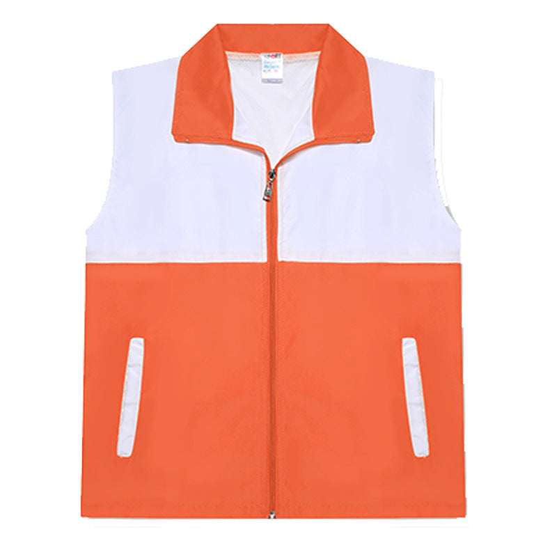 Teen Korean version of 6 colors optional casual peach color matching vest to map custom alfamoba