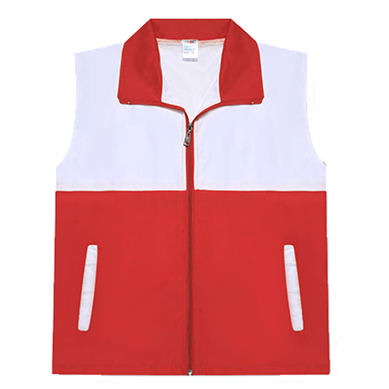 Teen Korean version of 6 colors optional casual peach color matching vest to map custom alfamoba