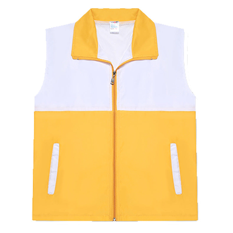 Teen Korean version of 6 colors optional casual peach color matching vest to map custom alfamoba