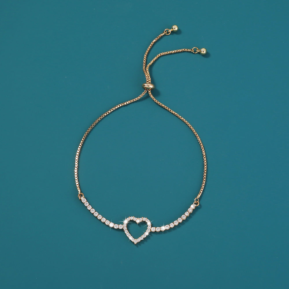 Diamond Heart Bracelet alfamoba