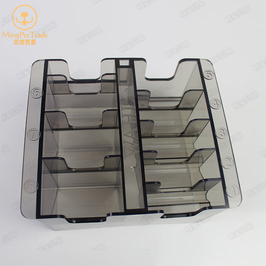 Wall WAHL electric push shear cutter head storage box blade storage box pet beauty store tool 8 partition alfamoba