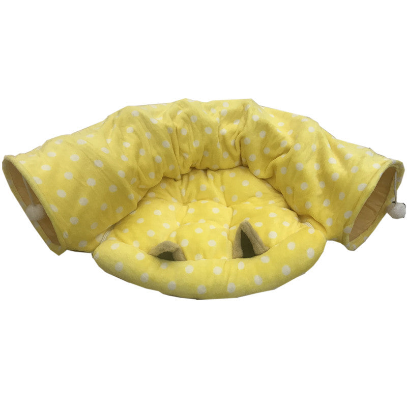 Cross-border goods cat toys foldable cat tunnel cat channel rolls Dragon cat Lot Cat Puzzle pet toys alfamoba