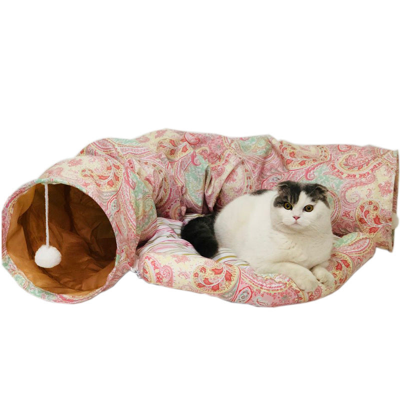 Cross-border goods cat toys foldable cat tunnel cat channel rolls Dragon cat Lot Cat Puzzle pet toys alfamoba