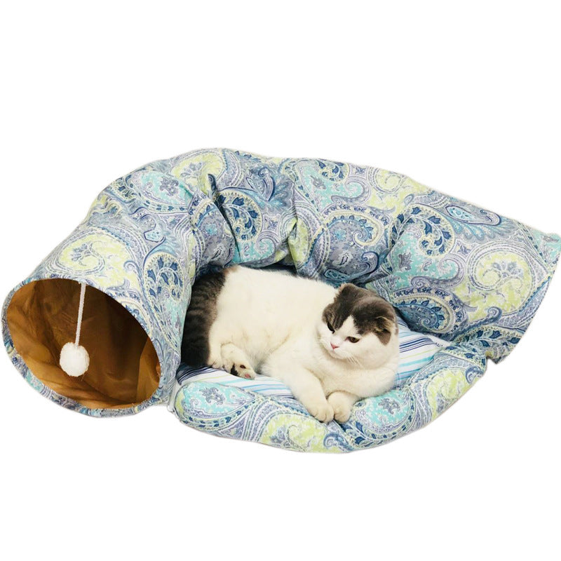 Cross-border goods cat toys foldable cat tunnel cat channel rolls Dragon cat Lot Cat Puzzle pet toys alfamoba