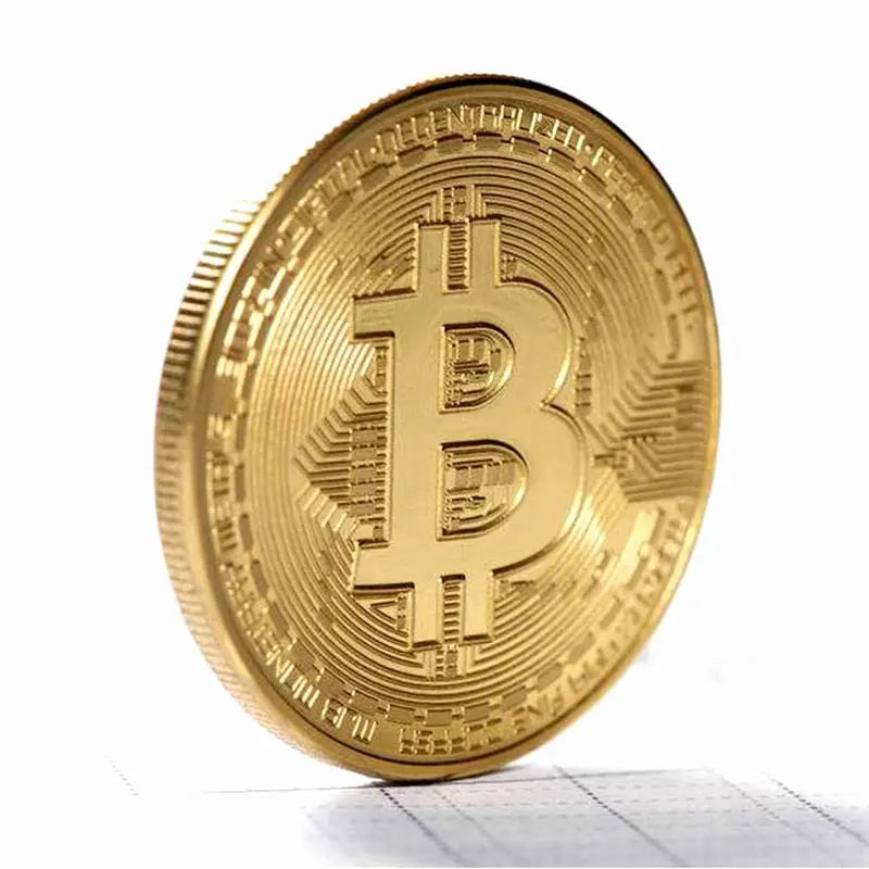 Creative Souvenir Gold Plated Bitcoin Coin Collectible Great Gift Bit Coin Art Collection Gold Commemorative Coin alfredo.barrella7