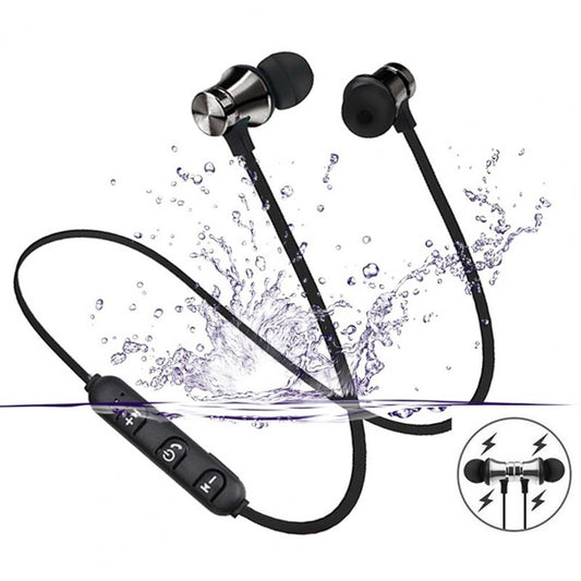 Magnetic Wireless Bluetooth Earphone Stereo Sports Waterproof Earbuds Wireless in-ear Headset with Mic alfamoba