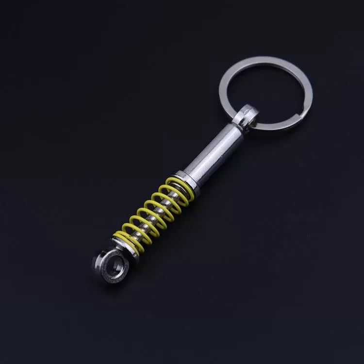 Creative gift car metal keychain turbo gear hub pendant brake disc shock absorber Pendant alfamoba