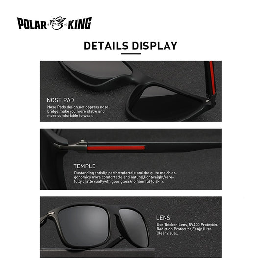 Polarking Design Brand New Polarized Sunglasses Men Fashion Trend Accessory Male Eyewear Sun Glasses Oculos Gafas PL457 alfredo.barrella7