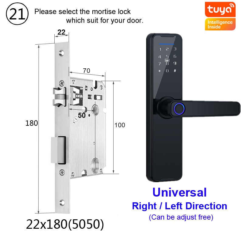 Biometric Fingerprint Door Lock alfamoba