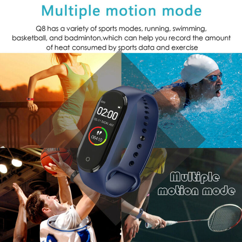 M4 Smart Digital Watch Bracelet for Men Women with Heart Rate Monitoring Running Pedometer Calorie Counter Health Sport Tracker alfredo.barrella7