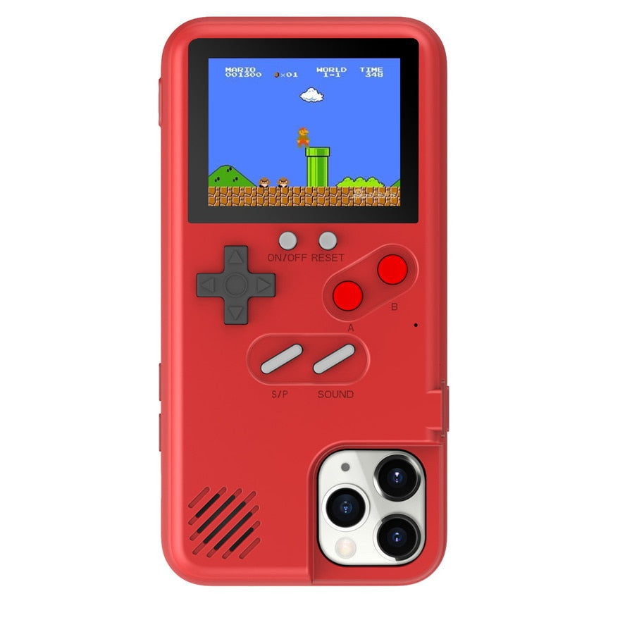 Playable Gameboy Case For iPhone 12 Mini 11 Pro Max XR X XS Max SE 2020 6 S 7 8 Plus Cases Retro Game Console Cover alfamoba