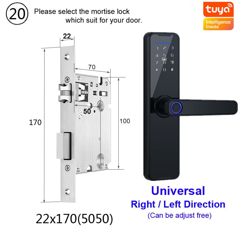 Biometric Fingerprint Door Lock alfamoba