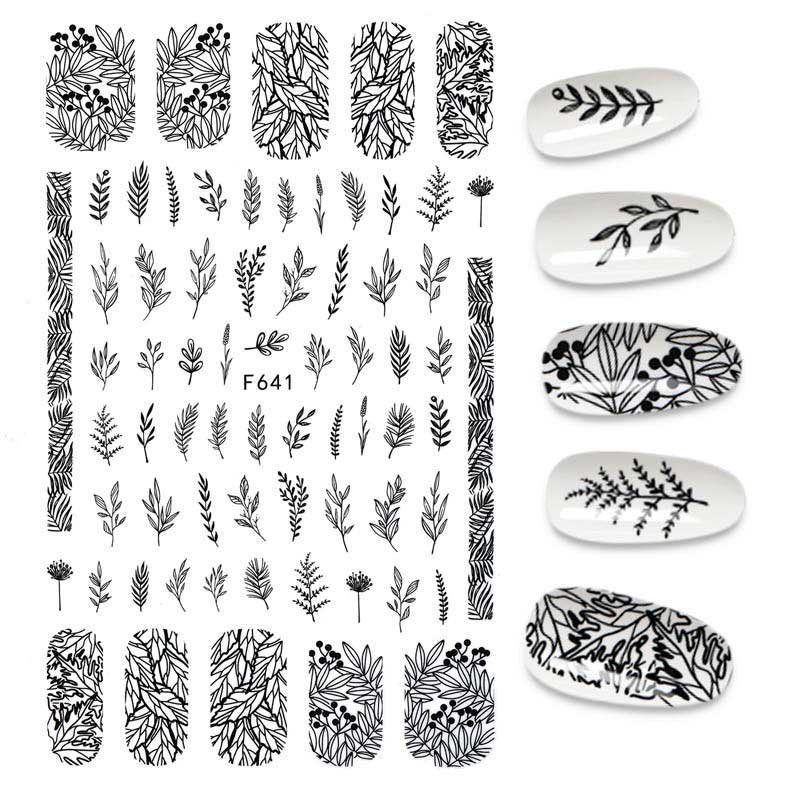 The New 3D Nail Sticker Cool English Letter stickers for nail  Foil Love Heart Design Nails Accessories Fashion Manicure Sticker alfamoba