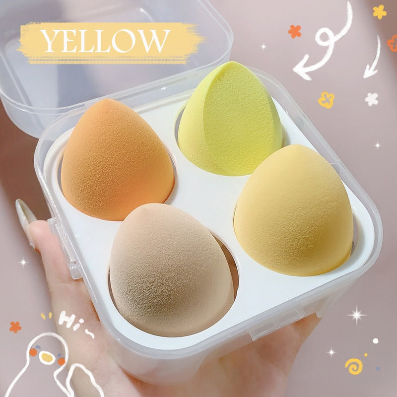 Sponge for Makeup Beauty Blender with Box Foundation Powder Blush Make up Tool Beauty Egg 1/4pc XISHOW Makeup Sponge Blender alfamoba