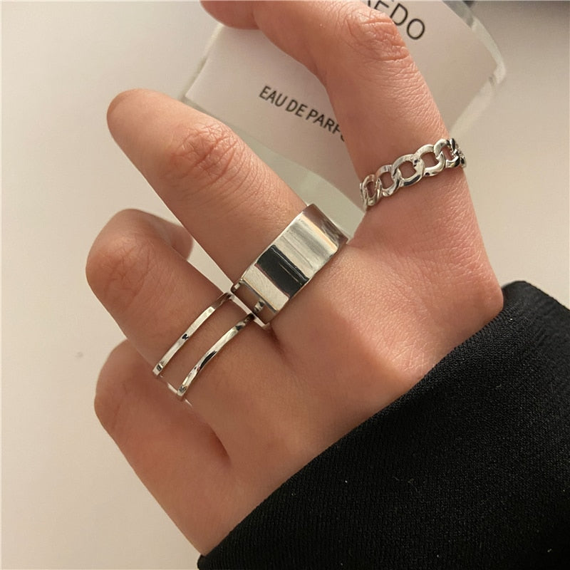 Trendy Gold Butterfly Rings For Women Men Lover Couple Rings Set Friendship Engagement Wedding Open Rings 2021 Jewelry alfamoba