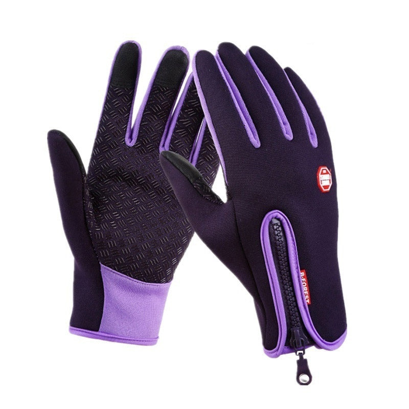 Unisex Touch Screen Winter Gloves Mens Warm Outdoor Cycling Driving Climbing Motorcycle Cold Gloves Waterproof Non-Slip Glove alfamoba