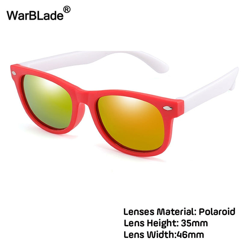 WarBlade New Kids Polarized Sunglasses TR90 Boys Girls Sun Glasses Silicone Safety  Glasses Gift For Children Baby UV400 Eyewear alfamoba