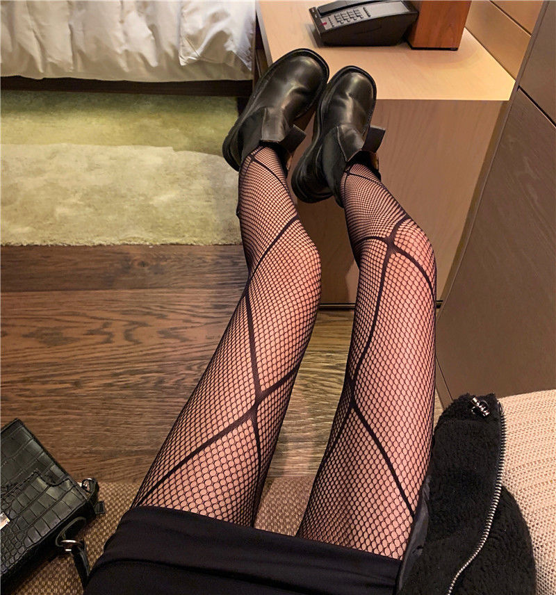 Hot Selling Women's Long Sexy Fishnet Stockings Fish Net Pantyhose Mesh Nylon Tights Lingerie Skin Thigh High Stocking Hosiery alfamoba