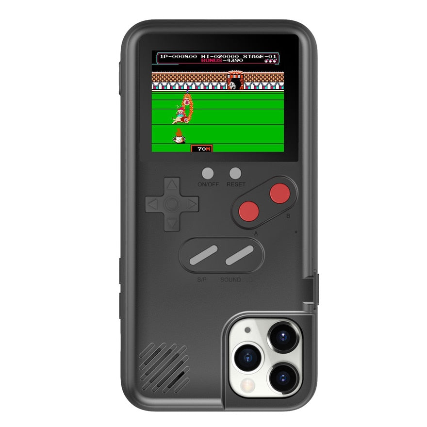 Playable Gameboy Case For iPhone 12 Mini 11 Pro Max XR X XS Max SE 2020 6 S 7 8 Plus Cases Retro Game Console Cover alfamoba