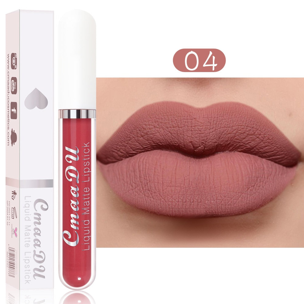 18 Colors Lips Makeup Lipstick Lip Gloss Long Lasting Moisture Cosmetic Lipstick Sexy Red Lip Matte Lipstick Waterproof alfamoba