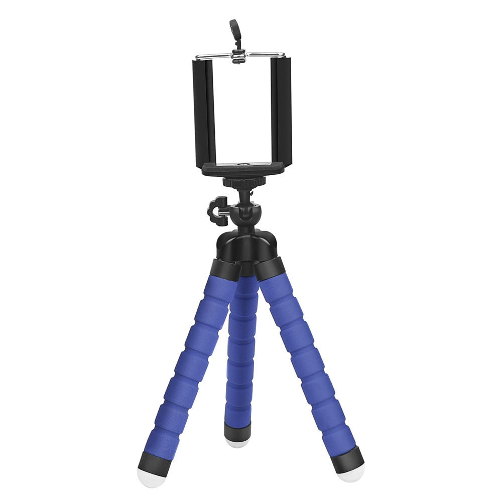 Tripod for Camera Mini Flexible Octopus Tripod for Xiaomi Huawei Phone Clip with Sponge Tripod Adjustable Cellphone Tripod alfamoba